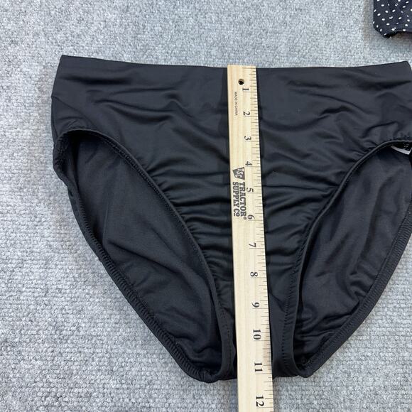 Miraclesuit 3-piece Polka Dot Tankini Swimsuit Set Size 10 Skirted Bottom Bra - Picture 10 of 15